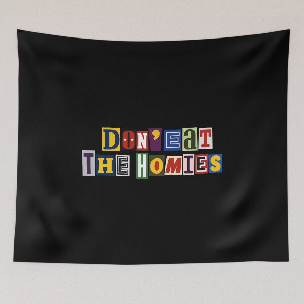 Item preview, Don’t Eat the Homies — Colorful Vegan Ransom Note Typography designed and sold by Krasnovaovaova.
