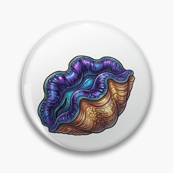 Item preview, Galaxy Giant Clam Reef Aquarium Illustration designed and sold by KenworksDigital.