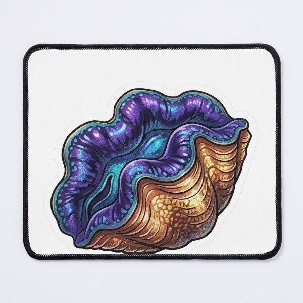 Item preview, Galaxy Giant Clam Reef Aquarium Illustration designed and sold by KenworksDigital.