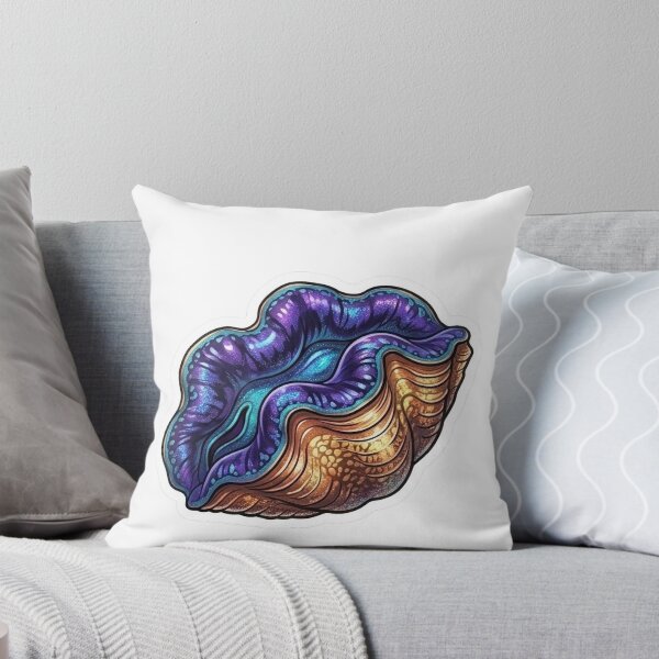 Item preview, Galaxy Giant Clam Reef Aquarium Illustration designed and sold by KenworksDigital.