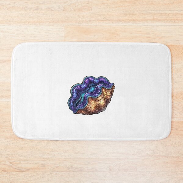 Item preview, Galaxy Giant Clam Reef Aquarium Illustration designed and sold by KenworksDigital.