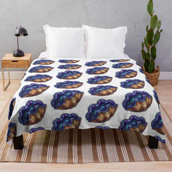 Item preview, Galaxy Giant Clam Reef Aquarium Illustration designed and sold by KenworksDigital.