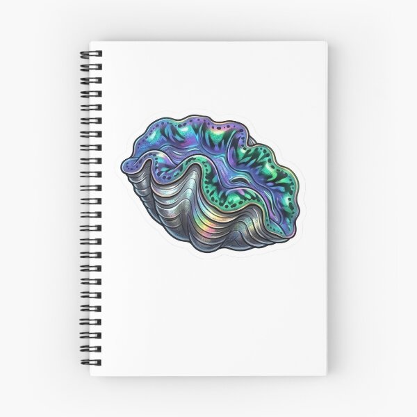 Item preview, Galaxy Giant Clam Reef Aquarium Illustration designed and sold by KenworksDigital.