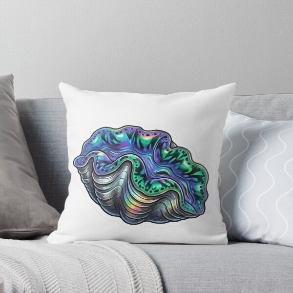 Item preview, Galaxy Giant Clam Reef Aquarium Illustration designed and sold by KenworksDigital.