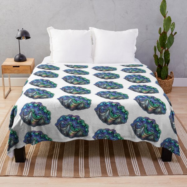 Item preview, Galaxy Giant Clam Reef Aquarium Illustration designed and sold by KenworksDigital.