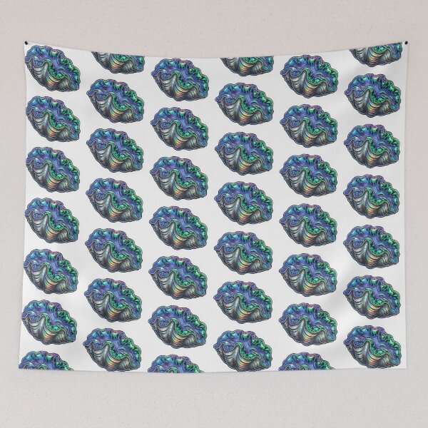 Item preview, Galaxy Giant Clam Reef Aquarium Illustration designed and sold by KenworksDigital.