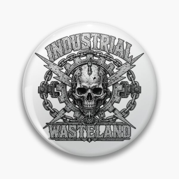 Item preview, Industrial Wasteland Cyborg Skull & Steampunk Gears Metal Art designed and sold by Countryfied.