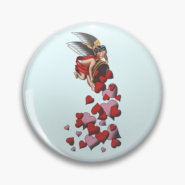 Item preview, Traditional Tattoo Inspired Cupid designed and sold by noconnellart.