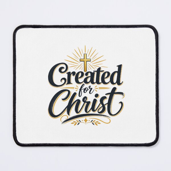 Item preview, Created for Christ – Christian Faith Typography designed and sold by Paltooproducts.