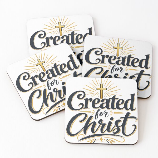 Item preview, Created for Christ – Christian Faith Typography designed and sold by Paltooproducts.