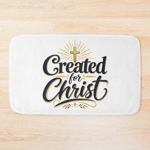 Item preview, Created for Christ – Christian Faith Typography designed and sold by Paltooproducts.