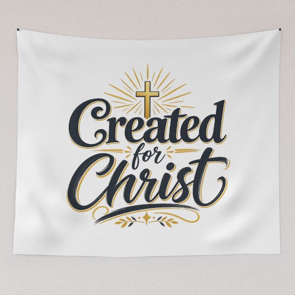Item preview, Created for Christ – Christian Faith Typography designed and sold by Paltooproducts.