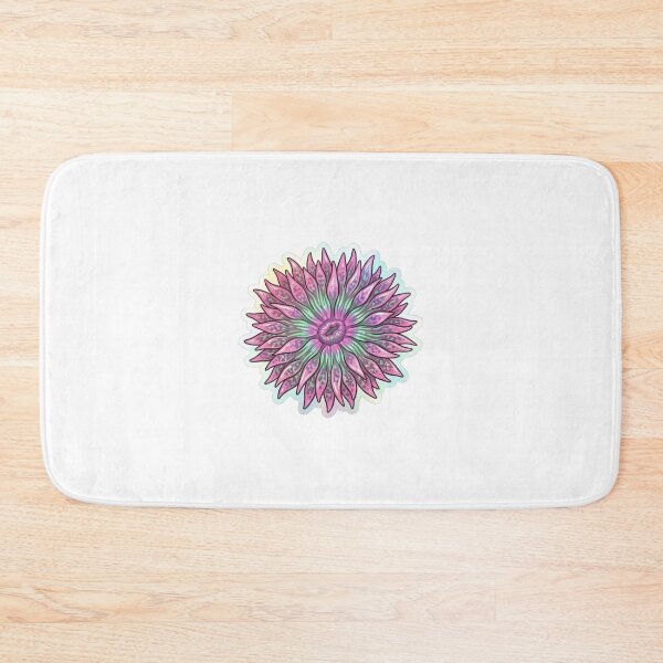Item preview, Glittery Pink and Green Sea Anemone Art designed and sold by KenworksDigital.