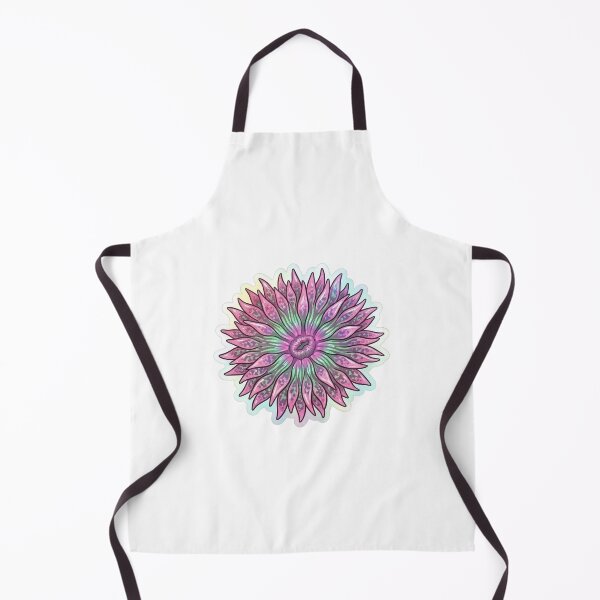 Item preview, Glittery Pink and Green Sea Anemone Art designed and sold by KenworksDigital.