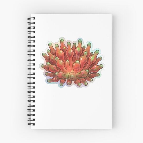 Item preview, Glittering Red Bubble Tip Anemone Illustration designed and sold by KenworksDigital.