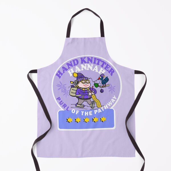 Item preview, Hand Knitter Hannah Purl Of The Pathway Cartoon designed and sold by Al Benge - NZ & Australian Art.
