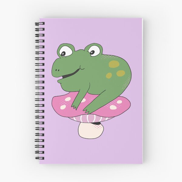Item preview, Bean the Frog on Toadstool (Purple) designed and sold by yellowflowerhut.