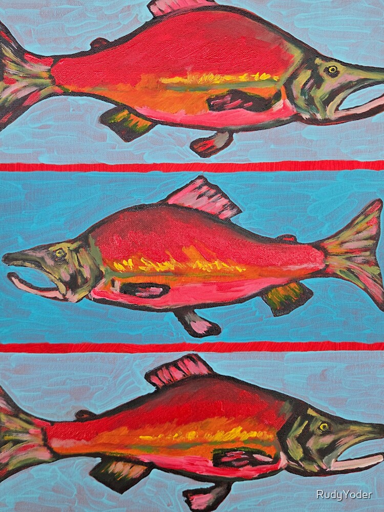 Thumbnail 4 of 4, iPhone Case, Kokanee Salmon designed and sold by RudyYoder.