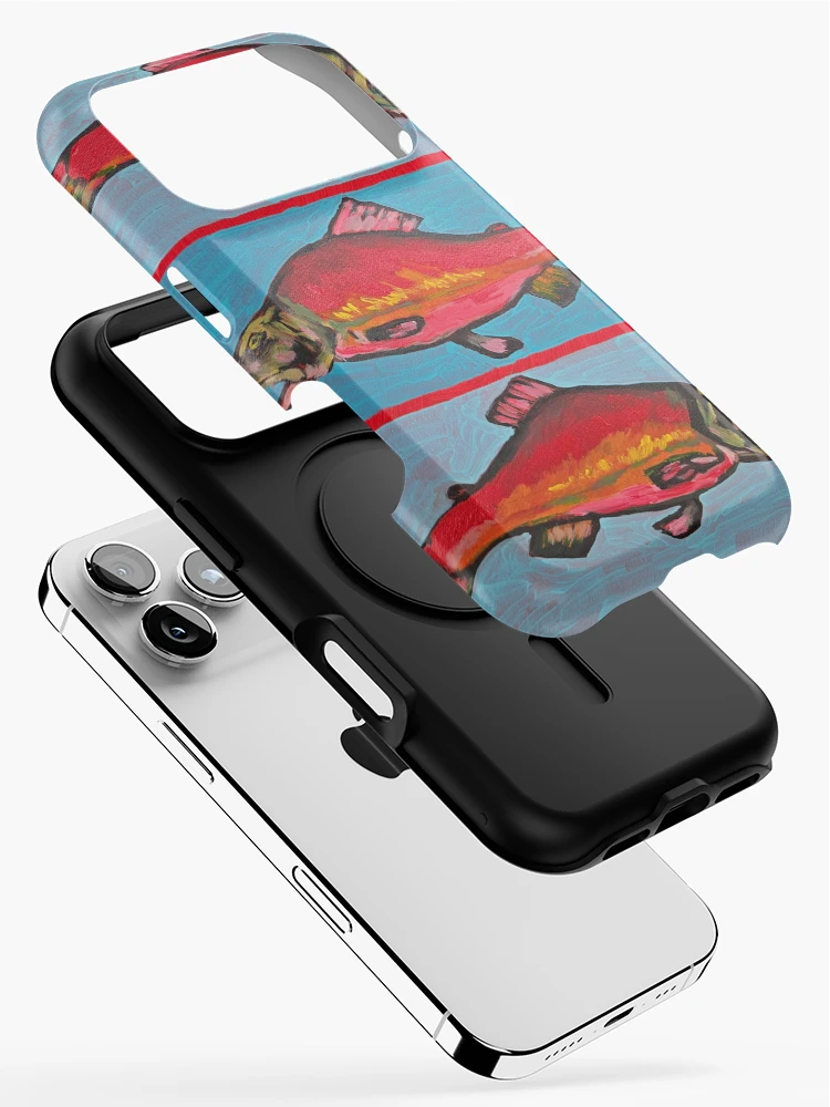 Thumbnail 2 of 4, iPhone Case, Kokanee Salmon designed and sold by RudyYoder.