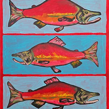 Artwork thumbnail, Kokanee Salmon by RudyYoder