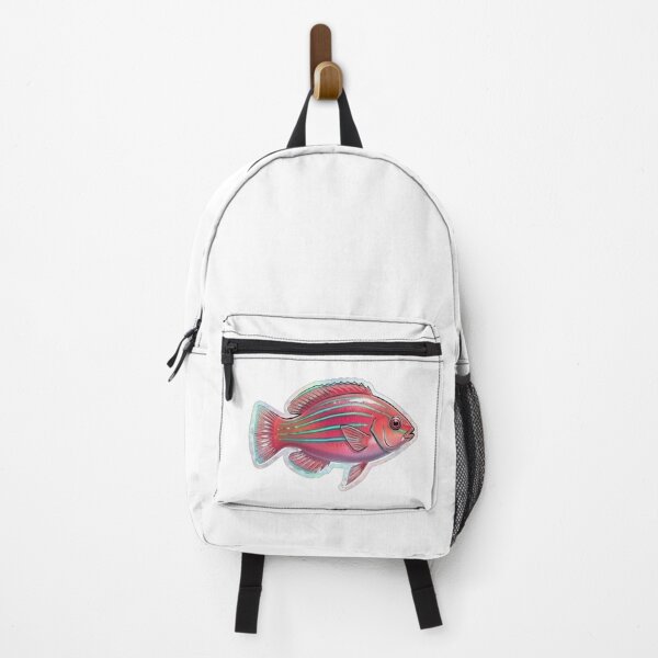 Item preview, Vibrant Pink Striped Tropical Reef Fish designed and sold by KenworksDigital.
