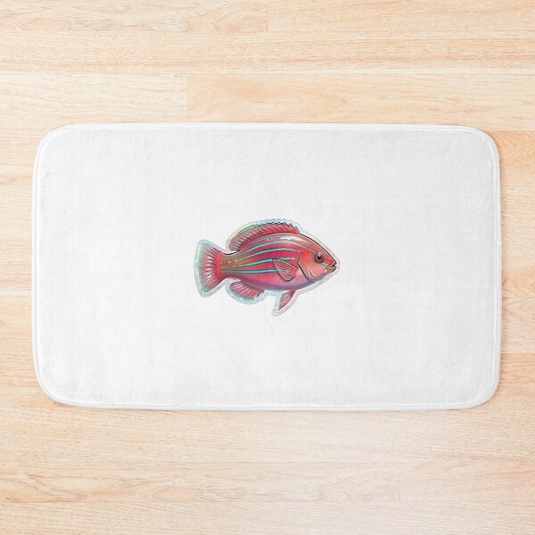 Item preview, Vibrant Pink Striped Tropical Reef Fish designed and sold by KenworksDigital.