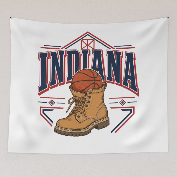Artikelvorschau, Indiana Basketball Arbeitsstiefel entworfen und verkauft von freshwear design.
