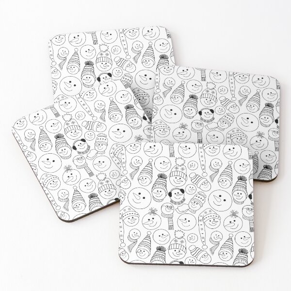 Item preview, Snowmen Faces Pattern designed and sold by IrynaAlex.