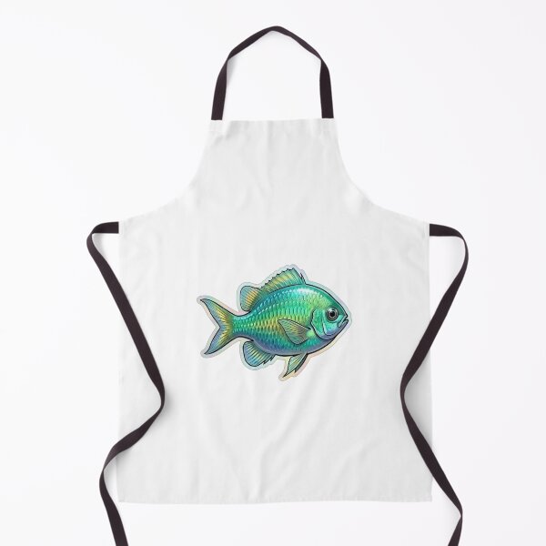 Item preview, Green Chromis Tropical Reef Fish Illustration designed and sold by KenworksDigital.