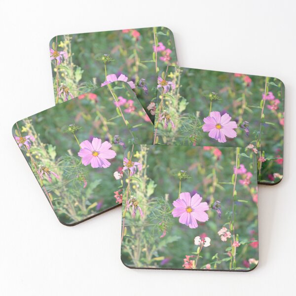 Item preview, Pink Cosmos Flower in Wild Meadow Garden designed and sold by MiraNadaPrints.