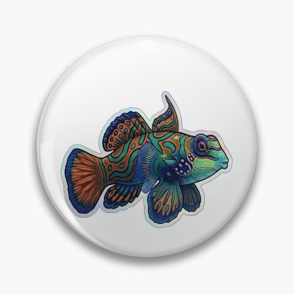Item preview, Colorful Psychedelic Mandarin Dragonet Reef Fish designed and sold by KenworksDigital.