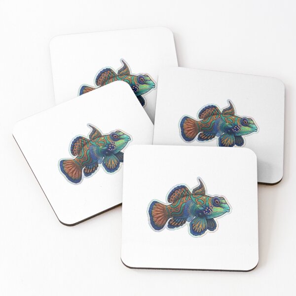 Item preview, Colorful Psychedelic Mandarin Dragonet Reef Fish designed and sold by KenworksDigital.