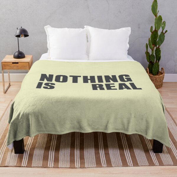 Item preview, Nothing Is Real — Existential Minimalist Typography designed and sold by Krasnovaovaova.