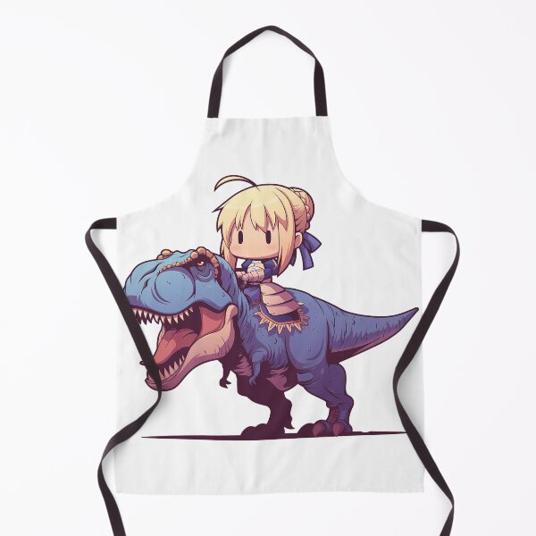 Item preview, Saber Fate Stay Night Blue Chibi Dinosaur Quest designed and sold by Dashsopaner.