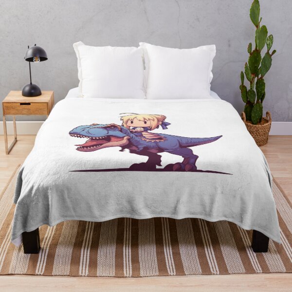 Item preview, Saber Fate Stay Night Blue Chibi Dinosaur Quest designed and sold by Dashsopaner.