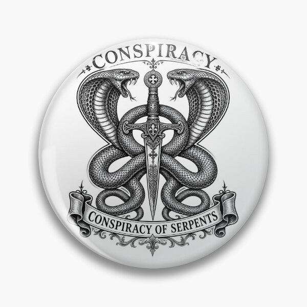 Item preview, Conspiracy Of Serpents Twin Cobras & Sword Occult Engraving designed and sold by Countryfied.