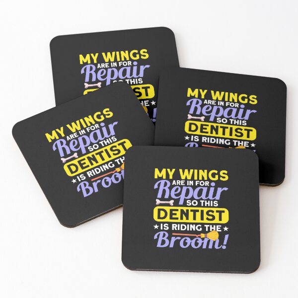 Item preview, Dentist Broom Repair Wings Humor Graphic designed and sold by mrwkiperz.