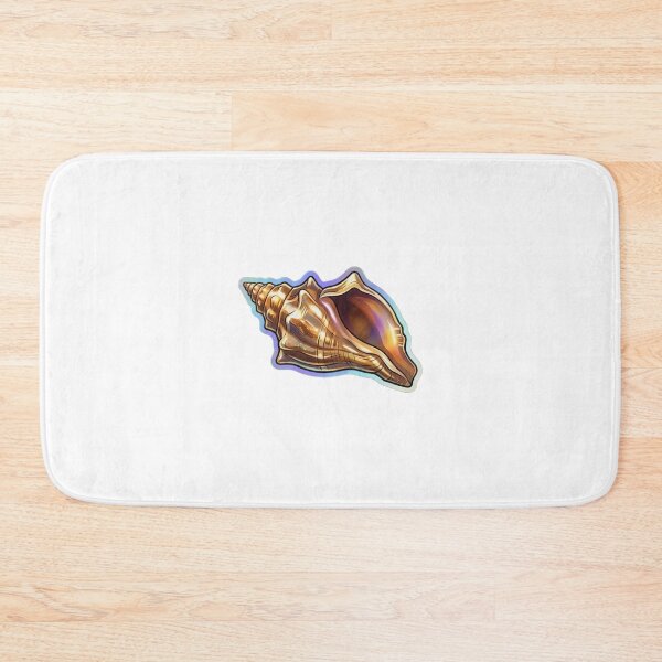 Item preview, Golden Conch Seashell Iridescent Ocean Illustration designed and sold by KenworksDigital.