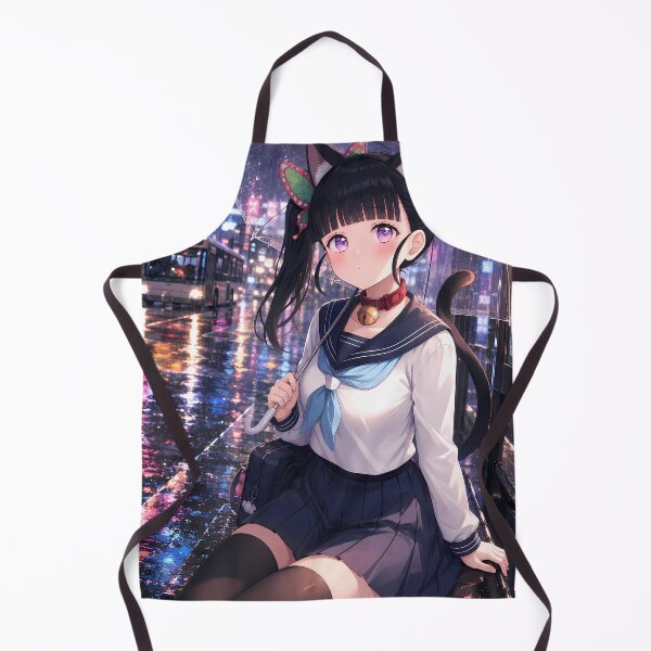 Item preview, Kanao Tsuyuri Demon Slayer Neon Rain City Night designed and sold by Dashsopaner.
