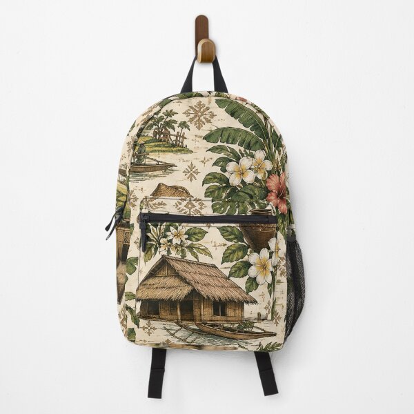 Item preview, Bahay Kubo Filipino Botanical Pattern – Philippines Tropical Heritage designed and sold by RJACreative.