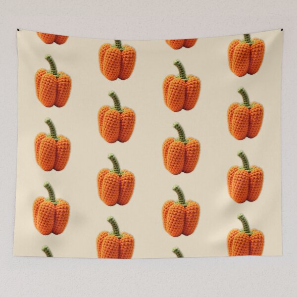Item preview, Orange Crochet Pepper designed and sold by TackyTime.