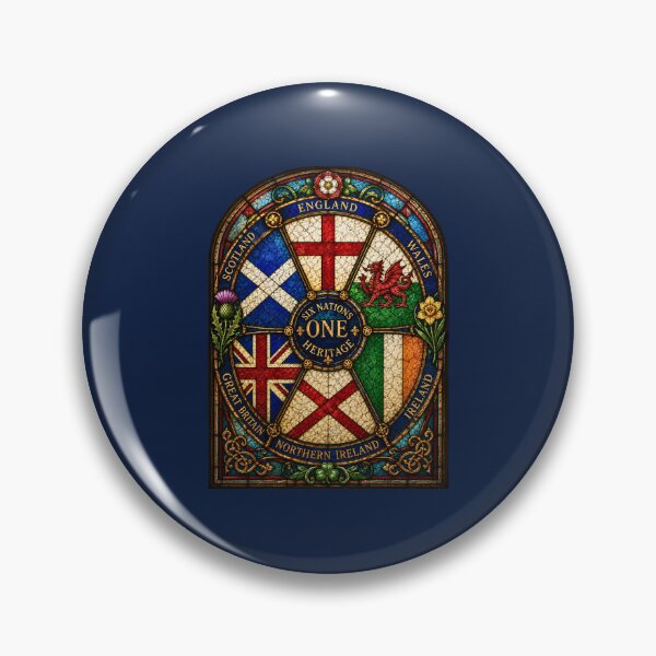 Item preview, Six Nations One Heritage Stained Glass Crest designed and sold by Apex & Anthem .