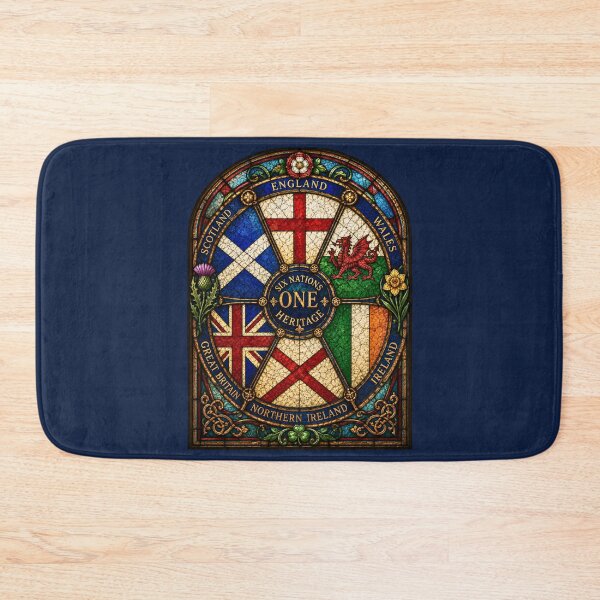 Item preview, Six Nations One Heritage Stained Glass Crest designed and sold by Apex & Anthem .