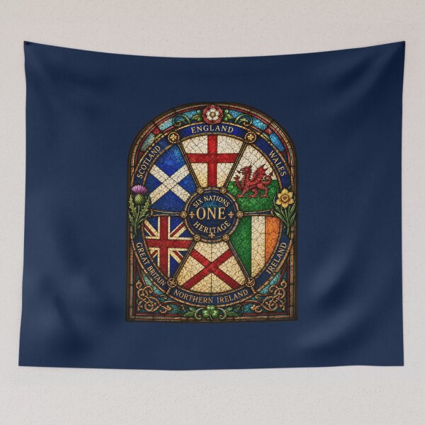Item preview, Six Nations One Heritage Stained Glass Crest designed and sold by Apex & Anthem .