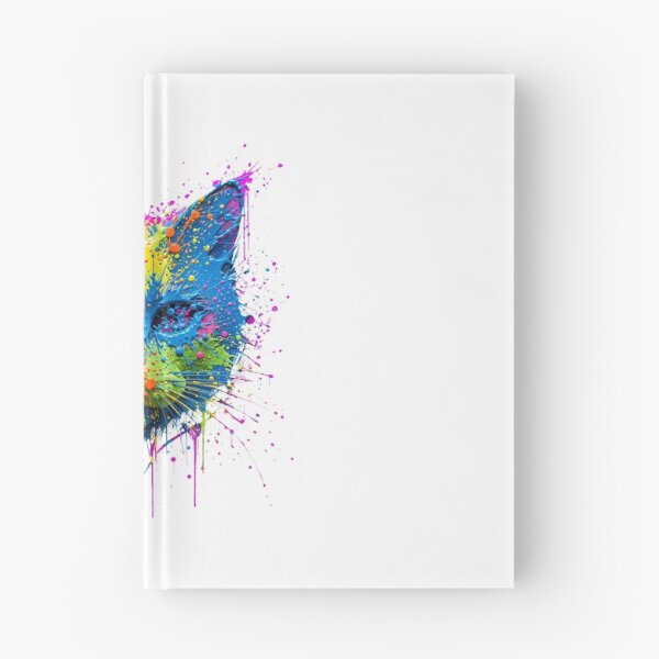 Item preview, Neon Paint Splash Cat Head - Colorful Abstract Cat Face Art designed and sold by Csaba1983.