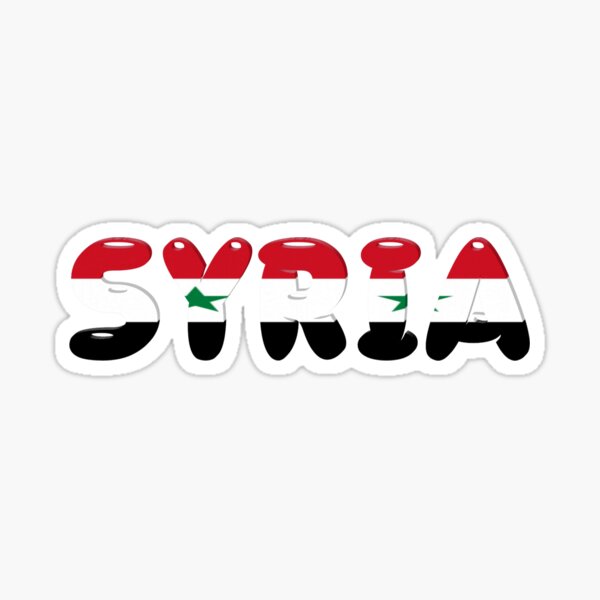 Syrian Flag Stickers for Sale