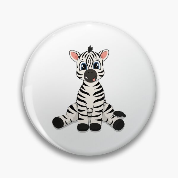Item preview, Cute Baby Zebra Sticking - Playful Nursery Cartoon Illustration designed and sold by MascarenoM.