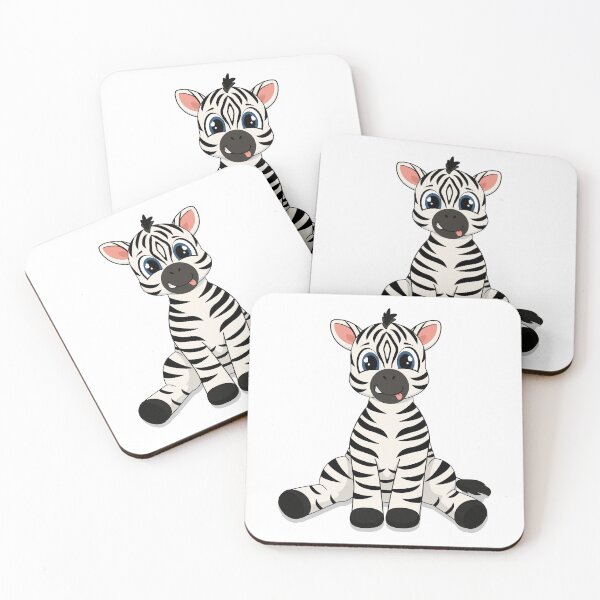 Item preview, Cute Baby Zebra Sticking - Playful Nursery Cartoon Illustration designed and sold by MascarenoM.