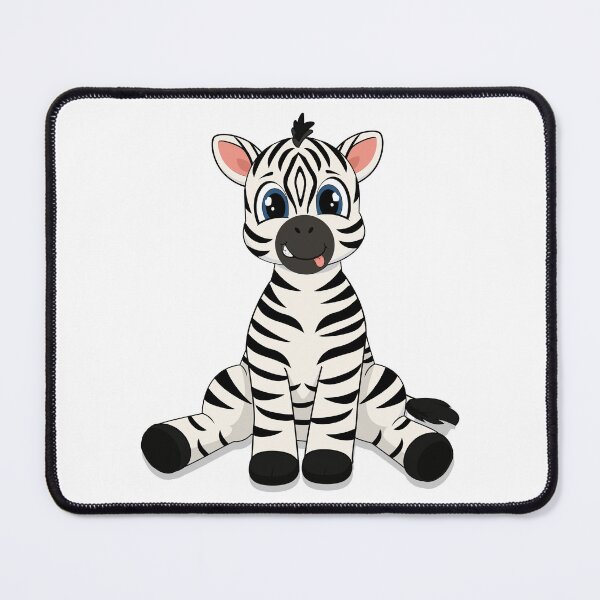 Item preview, Cute Baby Zebra Sticking - Playful Nursery Cartoon Illustration designed and sold by MascarenoM.