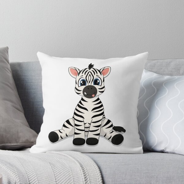 Item preview, Cute Baby Zebra Sticking - Playful Nursery Cartoon Illustration designed and sold by MascarenoM.